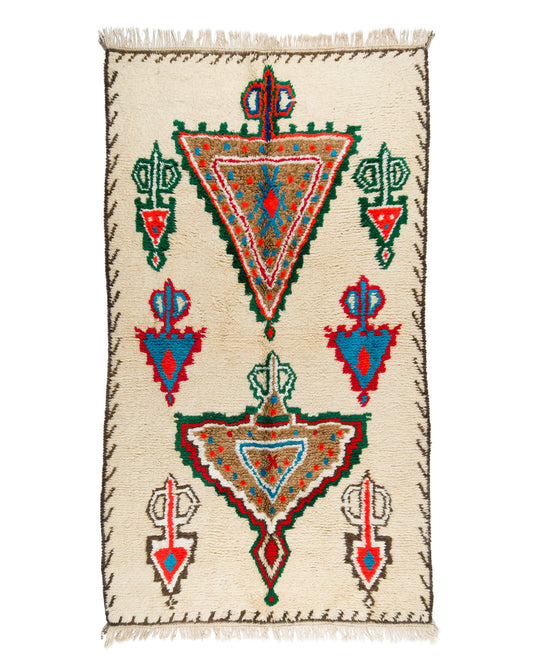 FADMA " 4,9 X 8,9 FT "/ VINTAGE BOUJAAD RUG